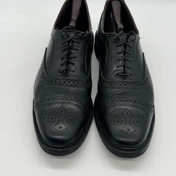 Allen Edmonds Strandmok Men 13 B Black Leather Oxford Wingtips Dress Shoes. main image 14